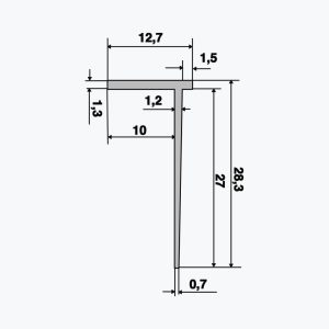 TEMPOLISTEL® B117 Profilo di chiusura del tramezzo - immagine 2