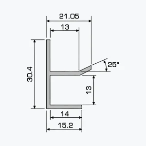 Profilo a U per cartongesso TEMPOLISTEL® A115 - immagine 2