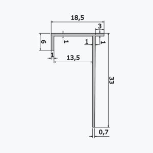 Profilo per cartongesso TEMPOLISTEL® A118 - immagine 2