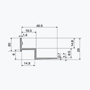 Controsoffitto con profilo TEMPOLISTEL® A119 W - immagine 2