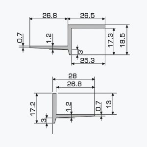 TEMPOLISTEL® A128 Giunto di dilatazione per controsoffitto - immagine 2