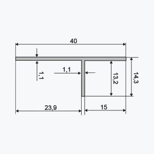 TEMPOLISTEL® A134 Profilo a T - immagine 2