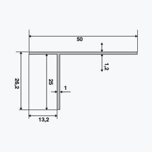 TEMPOLISTEL® A135 Profilo a T - immagine 2
