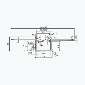 Profilo LED piatto TEMPOLISTEL® A137 - immagine 2