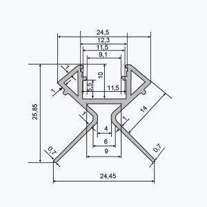 Profilo a led TEMPOLISTEL® A138 Bulkhead - immagine 2