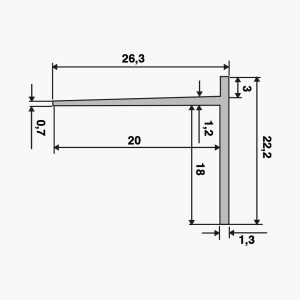 Profilo di battuta TEMPOLISTEL® B102 BA 18 - immagine 2