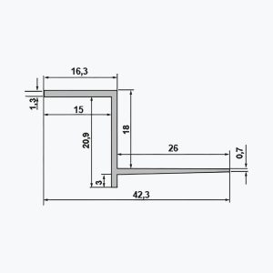 TEMPOLISTEL® B103 Profilo per giunti cavi per BA 18 - immagine 2